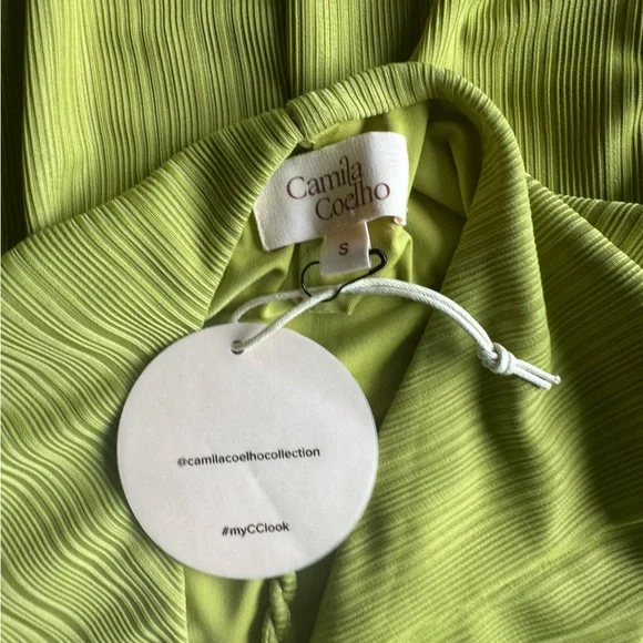 Shelly Midi Dress Camila Coelho in Yellow Green - Picture 6 of 8